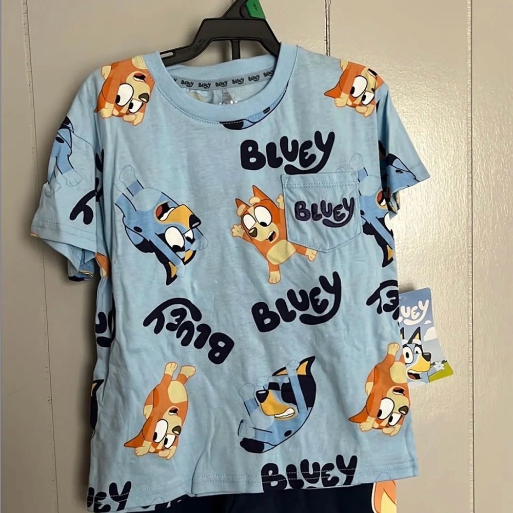 NWT Bluey & Bingo 2-Piece Short Set - Size 5T